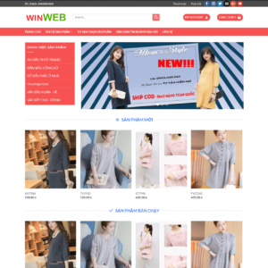 Mẫu website bán thời trang nữ đẹp