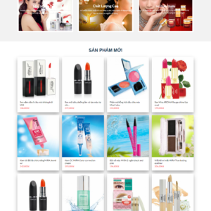 Mẫu website đẹp bán mỹ phẩm đồ trang điểm 05