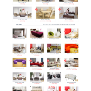 Mẫu website đẹp bán nội thất thiết kế thi công nội thất