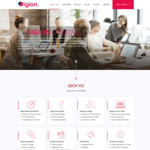 Source Code Theme WordPress công ty Agency Digital Marketing Online