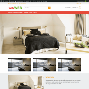 Mẫu website bán rèm cửa trang trí nội thất