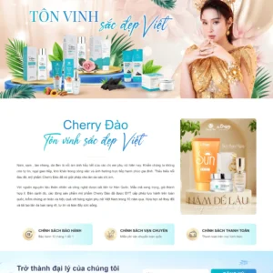 Source Code Mẫu Website bán mỹ phẩm thẩm mỹ chuẩn đẹp