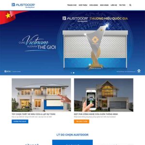 Source Code Theme WordPress công ty cửa nhôm, cửa cuốn