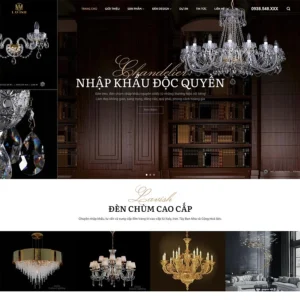 Source Code Mẫu Website bán đèn cao cấp chuẩn đẹp