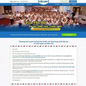 Source Code Theme WordPress giới thiệu khóa học kinh doanh online