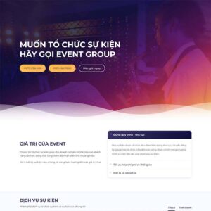 Source Code Theme WordPress công ty tổ chức sự kiện 07