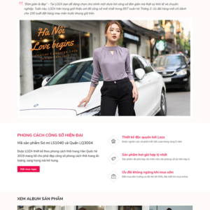 Mẫu website thời trang nữ wordpress