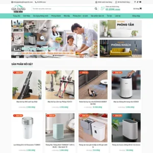 Source Code Mẫu Website bán đồ gia dụng thông minh chuẩn đẹp