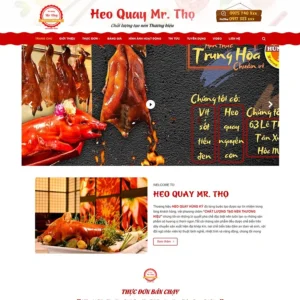 Source Code Mẫu Website cửa hàng bán heo quay chuẩn đẹp