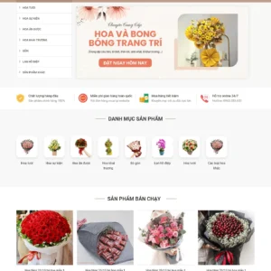 Source Code Mẫu Website bán hoa trang trí chuẩn đẹp