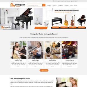 Source Code Theme WordPress đào tạo học đàn