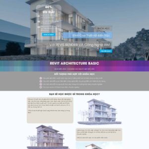 Source Code Theme WordPress Landing page khóa học phần mềm thiết kế