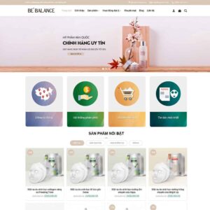 Source Code Theme WordPress Shop mỹ phẩm 01