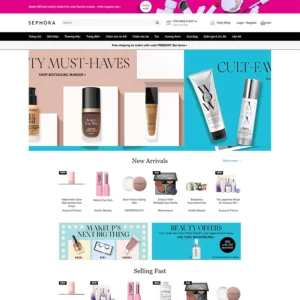 Source Code Mẫu Website mỹ phẩm 12 chuẩn đẹp