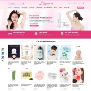 Source Code Theme WordPress Shop mỹ phẩm 05