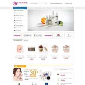 Source Code Theme WordPress Shop mỹ phẩm 08
