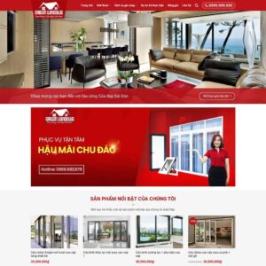 Source Code Theme WordPress công ty nhôm kính 02