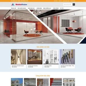 Source Code Mẫu Website công ty nhôm kính 03 chuẩn đẹp