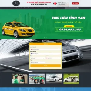 Source Code Mẫu Website dịch vụ thuê xe taxi 04 chuẩn đẹp
