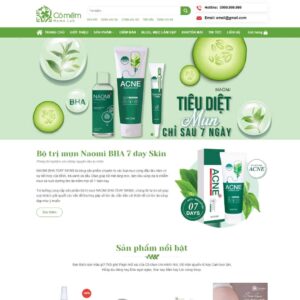 Source Code Theme WordPress Mỹ phẩm, trị mụn