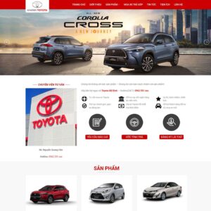 Source Code Theme WordPress bán ô tô Toyota