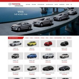 Source Code Theme WordPress bán xe toyota 02