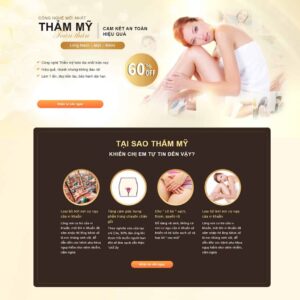 Source Code Theme WordPress Landing page triệt lông thẩm mỹ viện