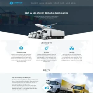 Source Code Mẫu Website công ty vận chuyển 02 chuẩn đẹp