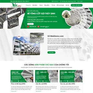 Source Code Mẫu Website vật liệu trang trí xây dựng chuẩn đẹp